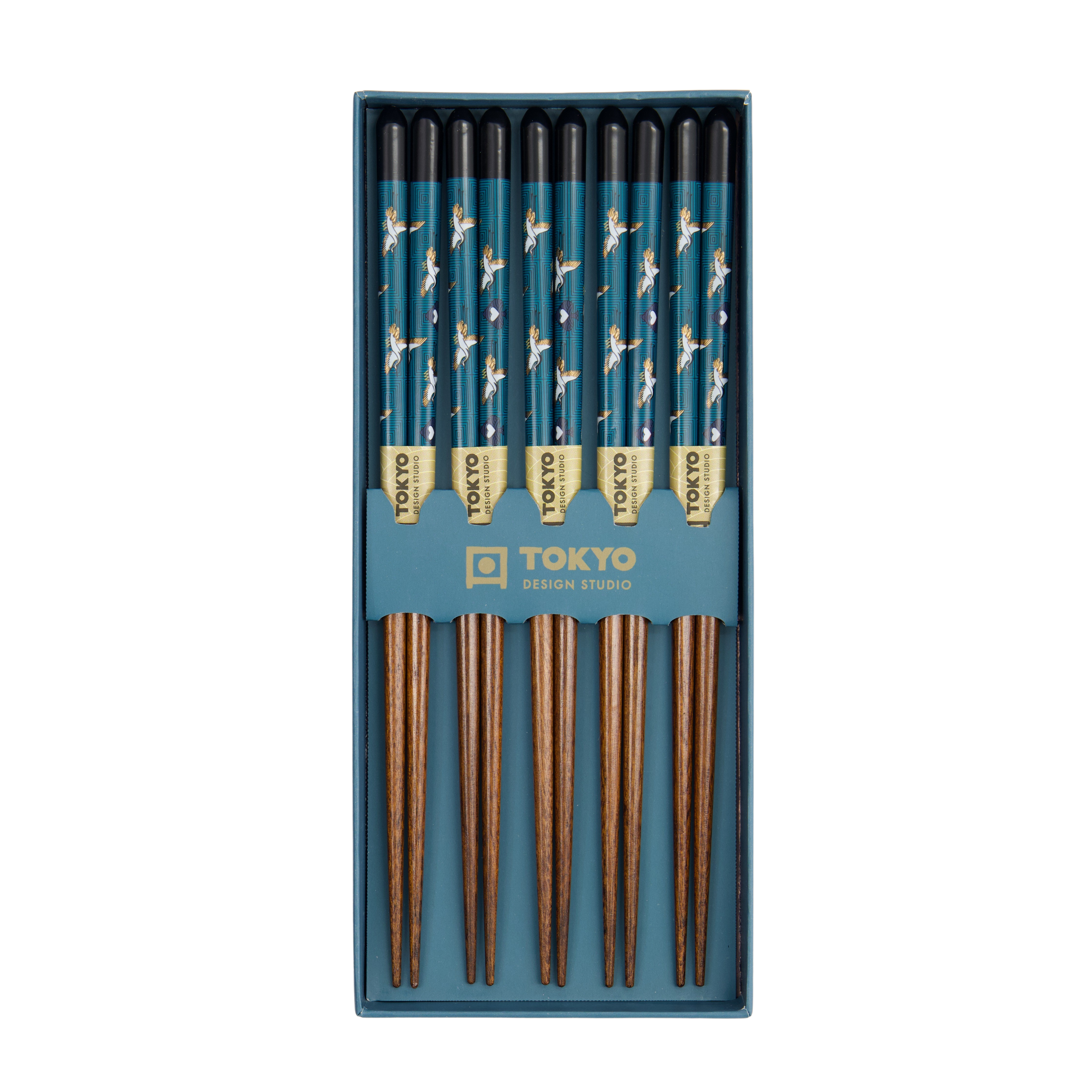 Spisepinde gavesæt, Crane - 5 par